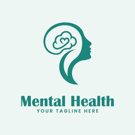 mental health logo vector illustration design Mental Health Logo Design, Mental Health Logo, Womens Health Logo, Mental Health Symbol, World Health Organization Logo, Department Of Health Logo, Mental Health Graphics Illustration, Health Symbol, Management Logo