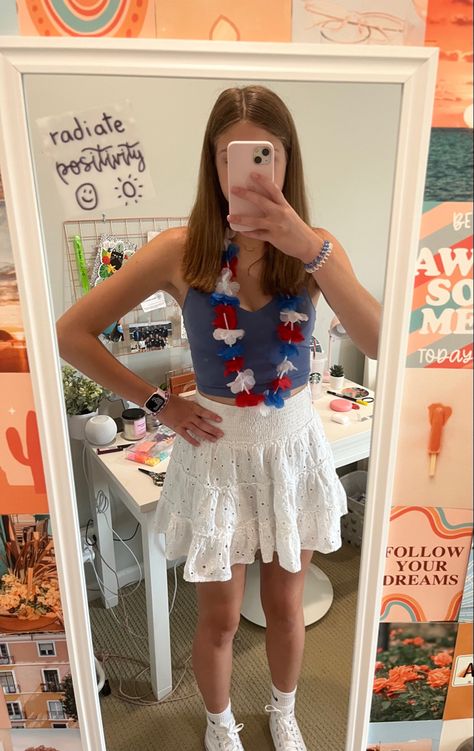 Preppy Red White And Blue Outfits, Fourth Of July Outfits Aesthetic, Fourth Of July Preppy, Cute Fourth Of July Outfits, Forth Of July Outfit, Preppy 4th Of July, Fourth Of July Outfits, Fourth Of July Outfit, July Outfits