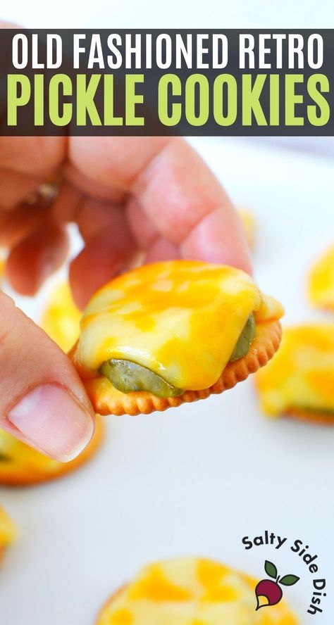 ritz cracker with pickle and cheese appetizer from tiktok being held Ritz Cracker Pickle, Recipes With Dill Pickles In Them, Dinner With Pickles, Appetizer With Pickles, Easy Pickle Snacks, Ritz Cracker Pickle Cheese, Cheesy Ritz Pickle Bites, Sandwiches With Pickles, Food With Pickles