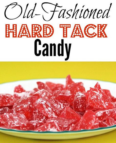 Rock Candy Recipe, Hard Tack Candy, Hard Tack, Hard Candy Recipes, Grandma Ideas, Old Fashioned Candy, Christmas Candy Recipes, Fun Activities To Do, Homemade Candies