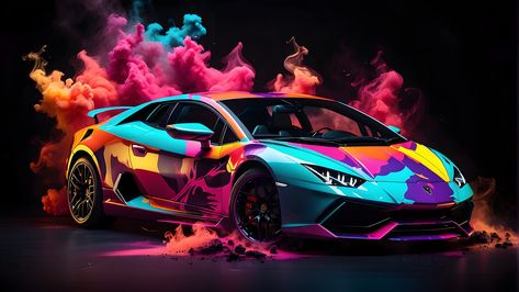 Abstract Neon Art Lamborghini car, Car Art Print, Lamborghini Wall Art, Luxury Car Wall Art, Neon Car Printable, Sport Car Digital Print with colorful smoke on a dark background LICENCE ; You may not resell products to any third party - even to multiple parties. You may not resell modified versions of the product. You may not publish or make available the product in a manner that allows others to download, modify, or redistribute it as a stand-alone file. Car Printable, Wall Art Neon, Neon Car, Wall Art Luxury, Dragon Artwork Fantasy, Beautiful Angels, Angels Pictures, Beautiful Angels Pictures, Car Wall Art