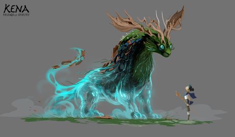 ArtStation - Kena : Bridge of Spirits - Rot Concept Art and Character design, Kun Vic Game Ps5, Kena Bridge Of Spirits, Mtg Art, Spirited Art, Creature Concept Art, Game Inspiration, Visual Development, Environment Design, Creature Concept