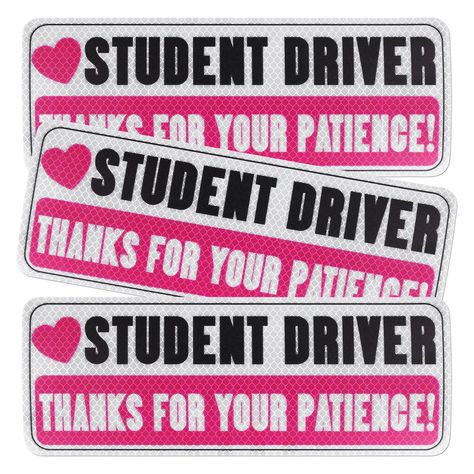 PRICES MAY VARY. Product Contents: You will receive 3 pieces of magnetic student driver stickers, measuring about 26x10cm/10.23x3.93 inch. Sufficient quantity to meet your daily use, or share them with friends and family who are also student drivers. Premium Material: Our student driver sign stickers are made of premium soft magnetic material, reliable and long-lasting, and can be used for a long time. The soft magnets can be bent 360 degrees without damage. Reflective material allows you to see Reflective Sign, Wood Dining Room Set, Rectangular Dining Room Table, Student Driver, New Student, Modern Classic Style, Dining Room Table Set, Mid Century Modern Dining, Reflective Material