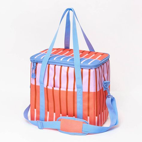 Striped Insulated Cooler Bag | Paper Source Beach Day Picnic, Boston Apartment, Expo West, Cooler Bags, Adventure Essentials, Travel Necessities, Summer 2025, Family Project, Paper Source