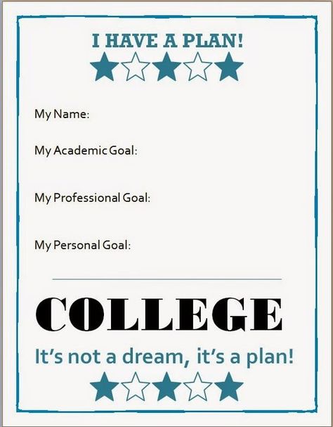 I Have A Plan Worksheet for Early College Awareness lesson. Early College, Middle School Counselor, Career Lessons, College Counseling, High School Counselor, Guidance Counseling, High School Counseling, Middle School Counseling, School Counseling Lessons