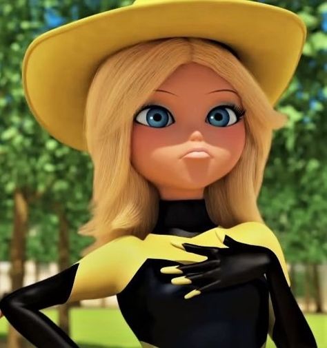 Chloe From Miraculous Ladybug, Chloe Character, Chole Bourgeois, Queen Bee Aesthetic, Mlb Characters, Bee Aesthetic, Tattoo Bee, Chloe Miraculous, Honey Bee Tattoo