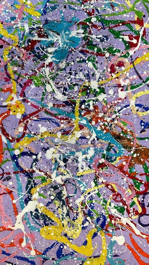 This JACKSON POLLOCK art project is one of the favorites!!! Kids love all the splattering and using the string to paint. Messy and so much fun! 🎨 . . . . . #jacksonpollock #pollock #abstractart #splatters #messyart #funart #artcamp #summercamp #artlessons #kidsart #iloveartstudio #artstudio #bestartclass #kidshavingfun | I Love Art Studio | Global Genius · Big Picture Messy Abstract Art, Jackson Pollock Art For Kids, Messy Painting, Jackson Pollock Art, Paint Splatter Art, Splatter Painting, Pollock Paintings, Science Design, I Love Art