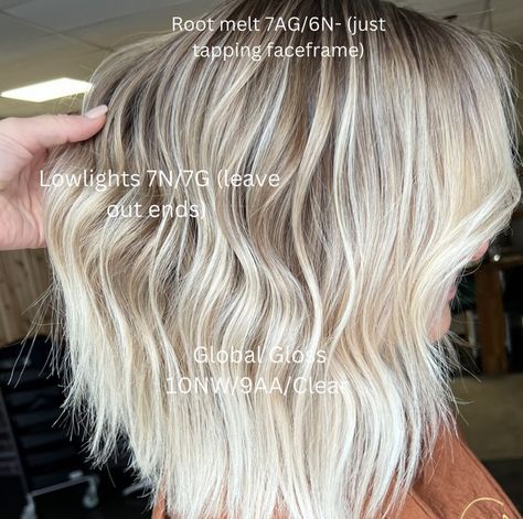 White Blonde Shades Eq Formula, Redken Gloss, Lowlights For Blondes, Hairstylist Tips, Blonde Formulas, Shades Formulas, Hair Knowledge, Redken Formulas, Redken Blonde