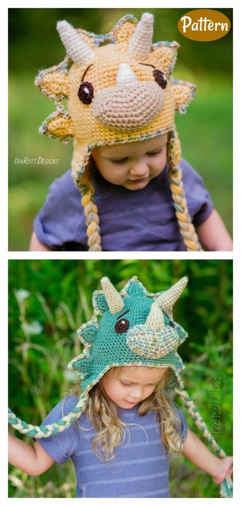 Dinosaur Hat Pattern, Animal Hat Crochet, Crochet Dinosaur Hat, Hat Crochet Patterns, Dino Hat, Crochet Animal Hats, Crochet Dinosaur Patterns, Crochet Mittens Pattern, Dinosaur Hat