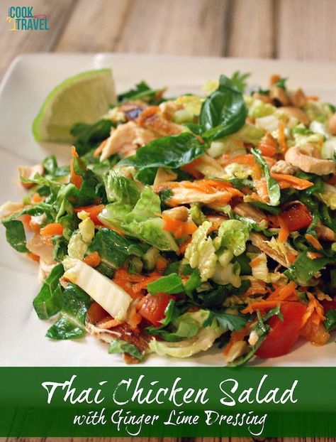 Vietnamese Chicken Salad With Sweet Lime Garlic Dressing, Thai Lime Dressing, Ginger Lime Dressing, Thai Vinaigrette Dressing, Lime Salad Recipes, Thailand Recipes, Thai Salad Dressings, Vietnamese Chicken Salad, Bowls Recipes