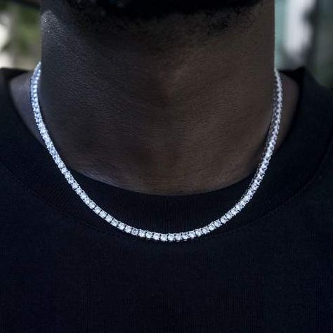 Gold Chains for Men - FREE Shipping | The GLD Shop Nail Cross, Diamond Tennis Necklace, Mens Engagement, Tennis Chain, Tennis Necklace, Diamond Chain, Cuban Link Chain, Gold Plated Chains, Chains For Men