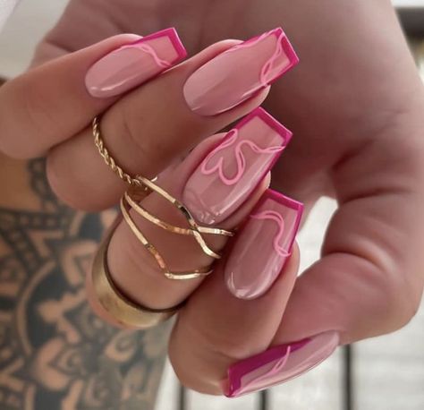 Simple Gel Nails, Girly Acrylic Nails, Work Nails, Casual Nails, Classy Acrylic Nails, Nagel Inspo, Pink Acrylic Nails, Nails 2024, Square Acrylic Nails