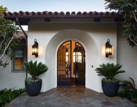 Montecito Spanish Mediterranean Front Door | Sophisticated Montecito Spanish Front Door, Mediterranean Front Door, Spanish Style Front Door, Spanish Style Doors, Mediterranean Front Doors, Colonial Front Door, Mediterranean Doors, Entry Patio, Spanish Mediterranean Homes