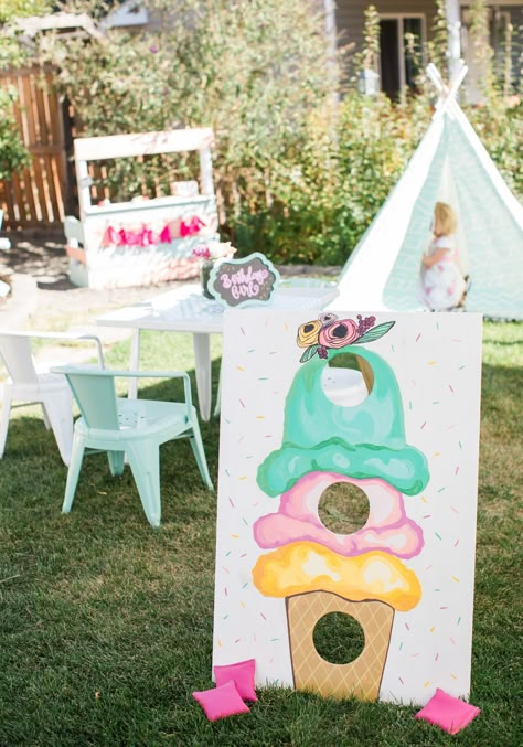 Ice Cream Theme Birthday Party — HRJ Events & Vintage Rentals Ice Cream Theme Birthday Party, Ice Cream Themed Birthday Party, Ice Cream Themed Birthday, Ice Cream Birthday Party Theme, 4de Verjaardag, Ice Cream Party Theme, Ice Cream Birthday Party, Ice Cream Theme, Games Kids