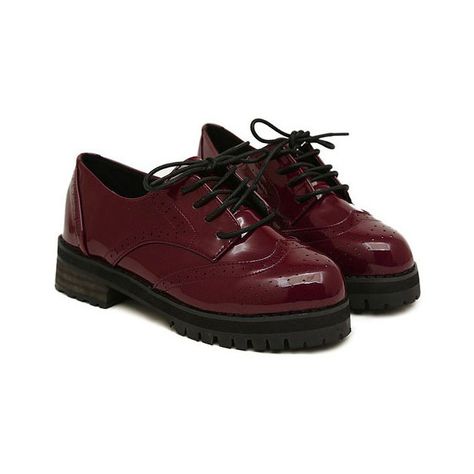 Vintage Lace-up Patent Leather Flat Shoes ($67) ❤ liked on Polyvore featuring shoes, flats, red, footwear, round toe flats, patent leather flats, flat shoes, laced up flats and red patent flats Shoes Png Heels, Red Patent Leather Shoes, Red Shoes Flats, Flat Lace Up Shoes, Shoes Png, Red Leather Shoes, Flat Pumps, Red Flats, Round Toe Shoes