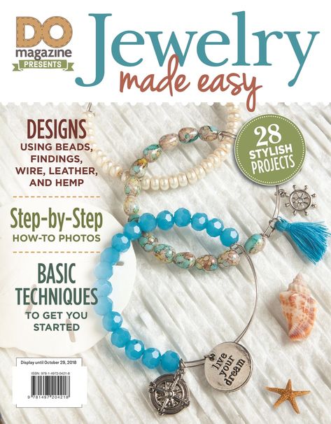 Making Magazine, Beaded Wedding Jewelry, Jewelry By Brand, Jewelry Magazine, Catalog Request, Easy Jewelry, Easy Design, Fun Bracelet, Grocery Coupons