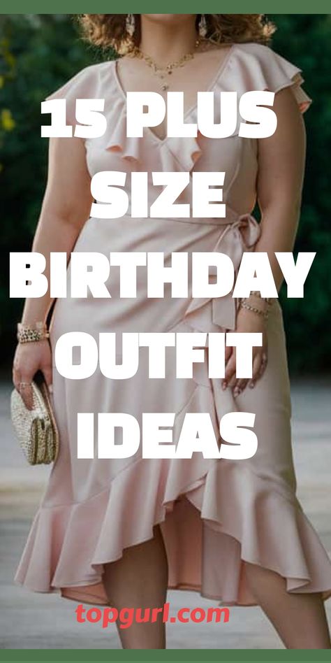 15 Plus Size Birthday Outfit Ideas That’ll Make You Feel Like a Queen Anniversary Outfit Plus Size, Dress Up For Plus Size Women, Birthday Outfits For Midsize Women, Plus Size Anniversary Outfit, Stylish Birthday Outfits For Women, Mid Size Party Outfits, Chic Dresses Classy Party, Plus Size Birthday Dress, Birthday Dress Plus Size