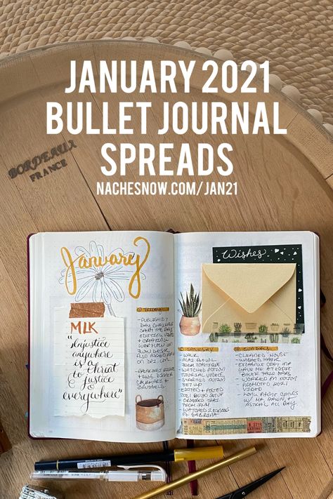 2021 January MLK Themed Bullet Journal Spreads // Plan With Me | Calligraphy Hand Lettering, Bullet Journal Monthly, Bullet Journal Monthly Spread, Bullet Journal Spreads, Planner Spreads, Sticker Machine, Journal Spreads, Plan With Me, Dream Book