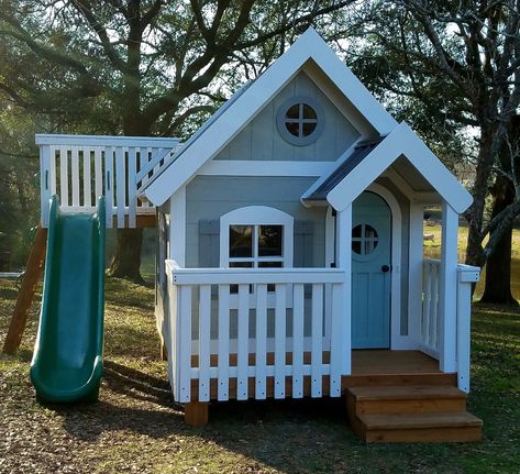 The Sweetheart Playhouse Playhouse Ideas Outdoor, Playhouse Swingset, Kids Playhouse Ideas, Outdoor Playhouse Plans, Shed Playhouse, Custom Playhouse, Playhouse Ideas, Outdoor Playhouse, Play Area Backyard