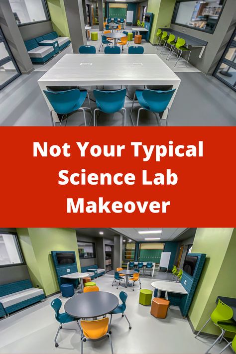 Modern Science Lab, School Science Lab Aesthetic, Stem Room Design, School Science Lab Design, Science Lab Design, Stem Lab Design, Middle School Science Lab, Laboratory Idea, School Science Lab