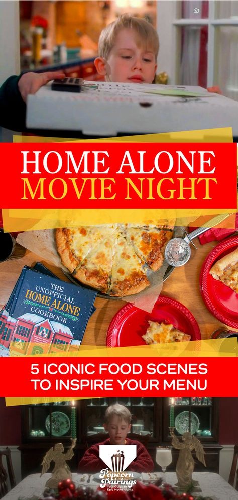 If Home Alone is your go-to Christmas movie, recreate the iconic foods from Home Alone to add an extra layer of nostalgia and fun to your movie night. Get started with these 5 ideas! Home Alone Movie Night, Home Alone Movie, Home Alone Christmas, Christmas Movie Night, Christmas Movie, Home Alone, Cheese Pizza, Movie Night, Pizza