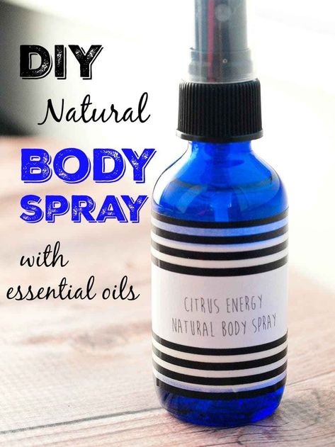 Body Spray Recipe, Diy Body Spray, Natural Body Spray, Essential Oil Spray Recipes, Essential Oil Perfumes Recipes, Essential Oil Spray, Perfume Recipes, Diy Essentials, Massage Oils