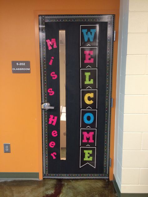 Black and neon classroom door Black And Neon Classroom Theme, Neon Theme Classroom, Elementary Classroom Door, Chalkboard Brights Classroom, Neon Classroom Decor, Neon Classroom, Black Classroom, Period Table, Bright Classroom