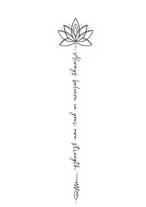 Back Tattoo Women Spine Unique Words, Lotus Flower Spine Tattoos For Women, Devine Feminine Spine Tattoo, Water Lily Spine Tattoo, Lotus Flower Tattoo Spine, Dainty Floral Spine Tattoo, Country Spine Tattoos, Cute Spine Tattoos, Pretty Spine Tattoos