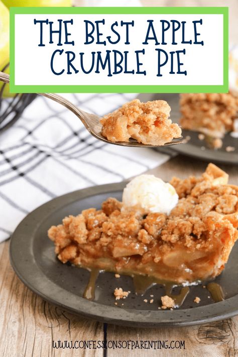 Crumble Pie Recipes, Best Apple Crumble Pie Recipe, The Best Apple Crumble, Homemade Apple Crumble, Best Apple Crumble, Apple Crumble Pie Recipe, Recipes Apples, Easy Apple Crumble, Apple Crumb Pie