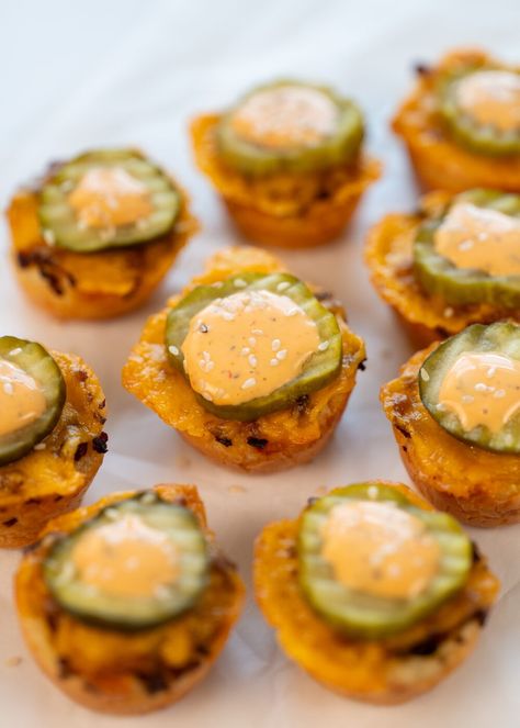 Recipe - Brazi Bites Parmesan Cheese Bread, Brazi Bites, Brazilian Cheese Bread, Pulled Pork Sliders, Pizza Snacks, Pickle Slices, Pork Sliders, Party Appetizer, Pickle Relish