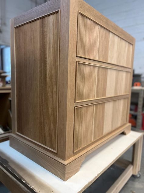 WilliamDesignCraft - Etsy UK White Oak Modern Kitchen, Cerused Oak Cabinets, White Oak Bathroom Vanity, Cabinetry Details, White Oak Nightstand, White Oak Bathroom, White Oak Vanity, White Oak Cabinets, Second Bathroom