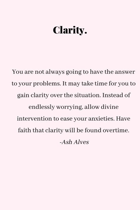 Clarity Quotes Perspective, Ash Alves, Clarity Quotes, Motivational Inspiration, Emotional Strength, I Am Enough, Daily Positive Affirmations, Positive Quotes Motivation, Self Love Affirmations