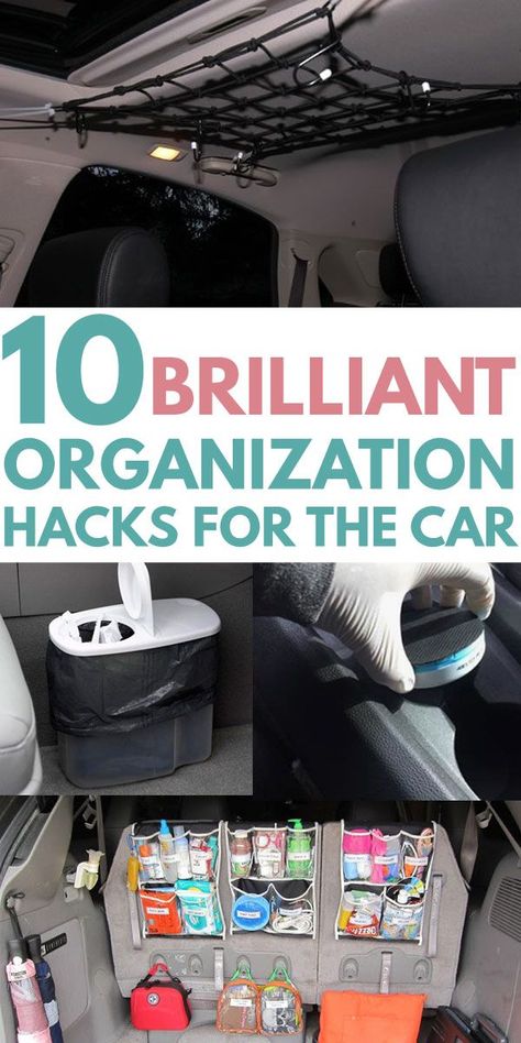 CAR ORGANIZATION is easy with these creative DIY ideas. Find tricks and hacks such as a secret compartment in the front seat cup holder, compartmentalized console dollar store trash can, ultimate trunk organization for all kinds of accessories with hanging shoe organizers, glove box tips and how to make your backseat baby, toddler, kids, or teenagers at ease with more legroom and headspace eve in a small car. Car Organization Kids, Car Organization Ideas, Car Organization Hacks, Shoe Organization Diy, Van Organization, Car Organization Diy, Camping Diy, Car Organization, Organizing Hacks