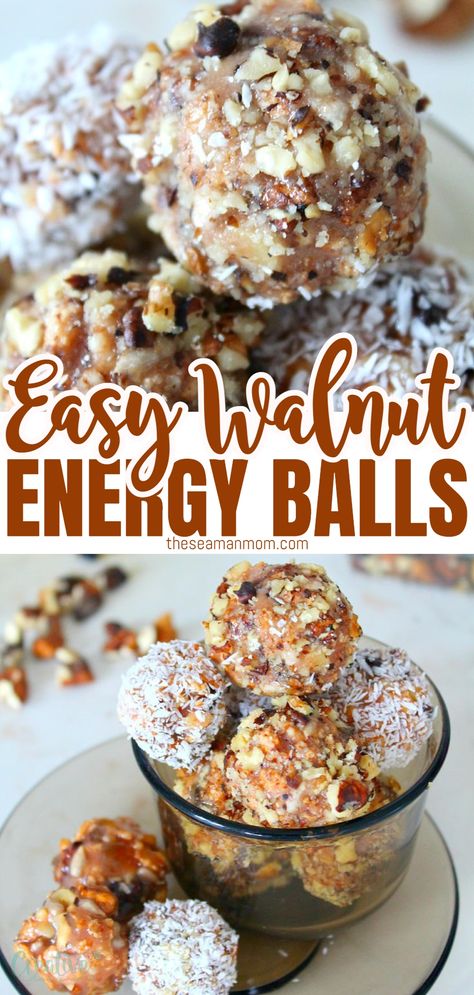 In need for a quick snack? This caramel balls recipe made with crunchy walnuts are a convenient and tasty way to nourish your body, satisfy your hunger and keep your energy levels up. #easypeasycreativeideas #energyballs Walnut Energy Balls, Caramel Balls Recipe, Walnut Snacks, Nut Balls Recipe, Caramel Balls, Walnut Balls, Easy Energy Bites, Nut Balls, No Bake Energy Balls