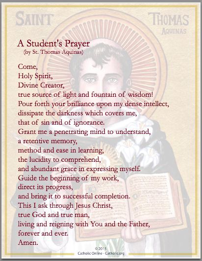 St Thomas Aquinas Prayer, Students Prayer, Prayer Before Class, Prayer Before Exam, Prayer Before Studying, Prayers Before Surgery, Classroom Prayer, Exam Prayer, Prayer For Students