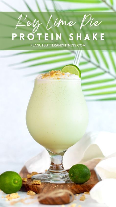 Healthy Key Lime, Creamy Key Lime Pie, Protein Shake Smoothie, Snack Prep, Yogurt Flavors, Vanilla Greek Yogurt, Protein Shake Recipes, Good Smoothies, Protein Drinks