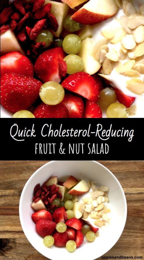 Cholesterol Diet Recipes, Cholesterol Friendly Recipes, Low Cholesterol Diet Plan, Nut Salad, Foods To Reduce Cholesterol, Cholesterol Foods, Low Cholesterol Diet, Low Cholesterol Recipes, Cholesterol Lowering Foods