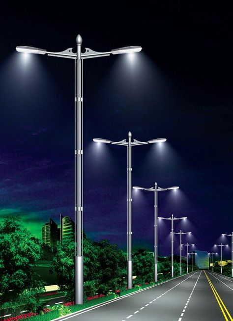 2017 Hot Sale LED Street Lights. # 1 Source with Over 200 Styles. Street Light Design, Pole Lights, Perjalanan Kota, Road Light, Street Lighting, Entrance Gates Design, Led Garden Lights, Led Street Lights, Desain Lanskap