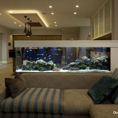 Bathroom Aquarium, Tank Aquariums, Fish Tank Wall, Large Fish Tanks, Wall Aquarium, Amazing Aquariums, Fish Tank Design, Luxury Architecture, Home Aquarium