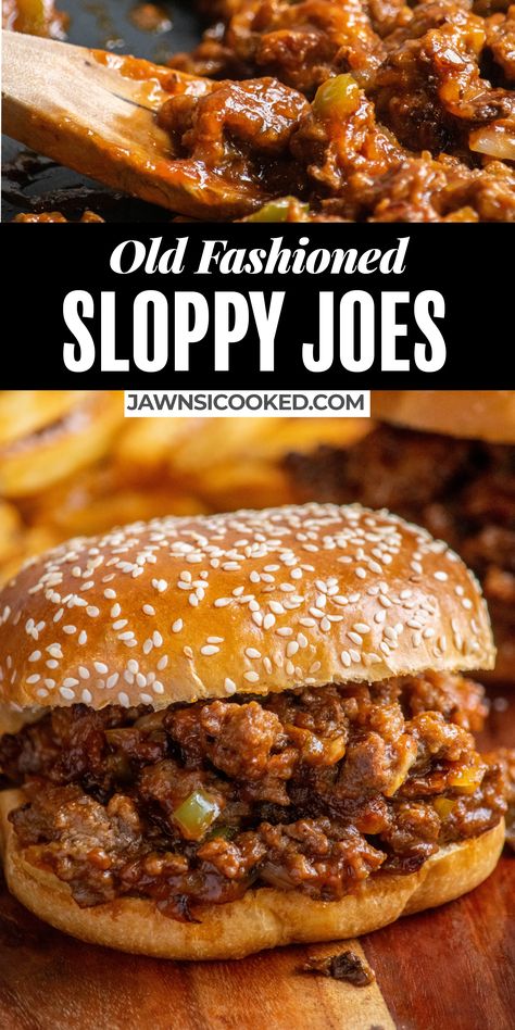 Old Fashioned Sloppy Joes, Old Fashioned Sloppy Joe Recipe, Homemade Sloppy Joe Sauce, Sloppy Joe Recipe Easy, Homemade Sloppy Joe Recipe, Homemade Sloppy Joes, Joe Recipe, Sloppy Joes Recipe, Sloppy Joe