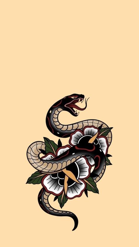 Traditional Tattoo Iphone Wallpaper, Traditional Tattoo Wallpaper, Disney Stitch Tattoo, Japanese Tiger Tattoo, Ios 16 Wallpaper, Traditional Tattoo Inspiration, Traditional Tattoo Designs, Album Artwork Cover Art, Art Flash