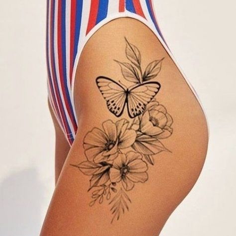 cool big tattoos for women #tattooideas #smalltattoo Cool Big Tattoos, Big Tattoos For Women, Minimalist Tattoo Women, Meaningful Couple Tattoos, Unique Minimalist Tattoo, Butterfly Leg Tattoos, Big Tattoos, Couple Tattoos Ideas, Hip Tattoo Designs