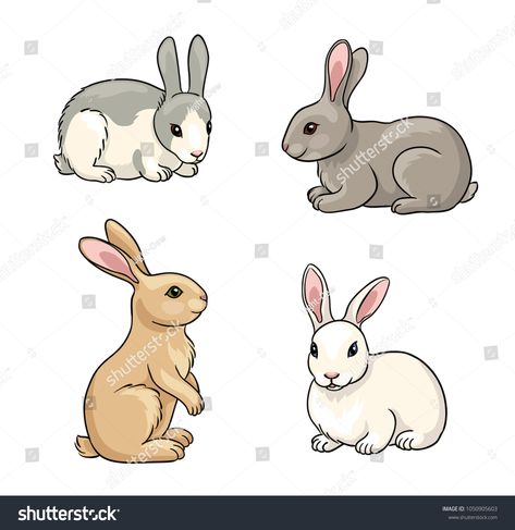 Rabbits in cartoon style. Vector illustration. EPS8style#cartoon#Rabbits#illustration Rabbits Illustration, Ss24 Trends, Animated Rabbit, Clipart Animals, Vector Illustration Character, Rabbit Clipart, Creative Clips Clipart, Bunny Book, Lapin Art