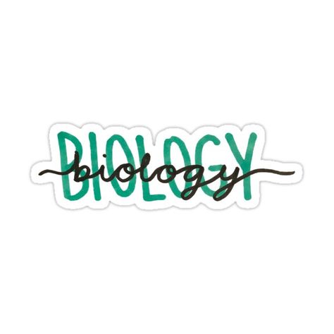 Decorate laptops, Hydro Flasks, cars and more with removable kiss-cut, vinyl decal stickers. Glossy, matte, and transparent options in various sizes. Super durable and water-resistant. Love biology? I do General Biology Calligraphy, Geometric Animal Tattoo, Bullet Journal Sticker, General Biology, School Book Covers, College Stickers, Science Words, Science Stickers, Journal Fonts