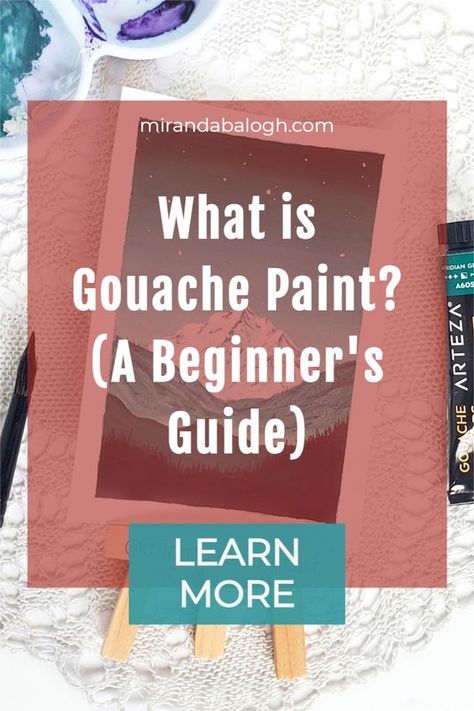 Gouache Painting Techniques, Gouache Flowers, Gouache Tutorial, Landscape Painting Watercolor, Painting Guide, Watercolor Beginner, Gouache Paint, Start Painting, Watercolor Tips