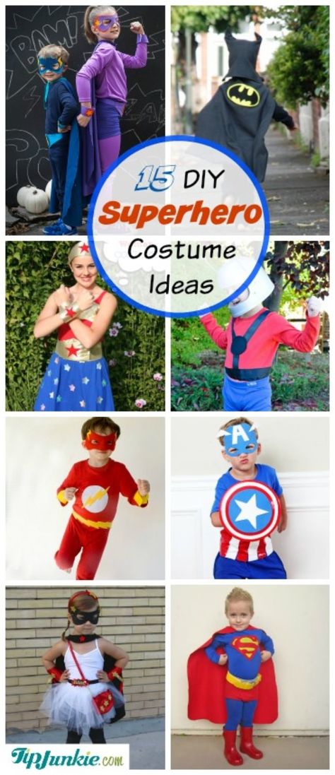 diy superhero costume ideasb-jpg Easy Superhero Costumes, Superhero Costume Ideas, Diy Girls Costumes, Diy Superhero Costume, Create Your Own Superhero, Girl Superhero Costumes, Superhero Dress Up, Superhero Costumes Kids, Costume Ideas For Kids