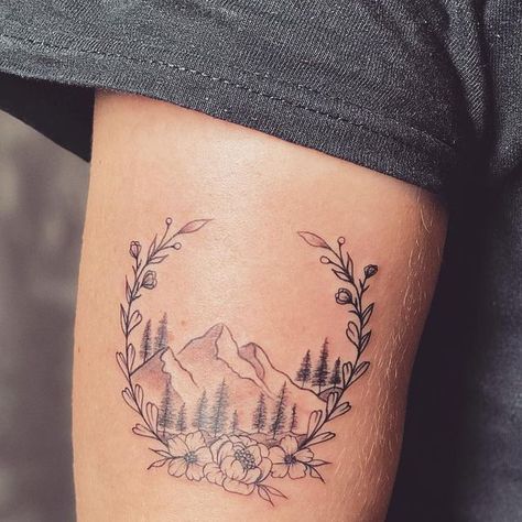 Rowena Narelle Welter on Instagram: "There ain’t no mountain high enough , to keep me from .... (for me its “ my goals to fulfill my dreams” 🙏🏻) Deze mooie fijne tattoo mogen zetten bij @manonheinsen 🥰   #mountaintattoodesign #finelinetattoo #minimalisticflowerstattoo #armtattoodesign" Half Sleeve Tattoos For Women Upper Arm Mountains, Mountain Laurel Tattoo Pennsylvania, Mountain Sketch Tattoo, Ian Munsick Tattoo, Small Mountain Range Tattoo, My Rainier Tattoo, Mountain Aesthetic Tattoo, Alaskan Tattoos For Women, Mountain Tattoo Women