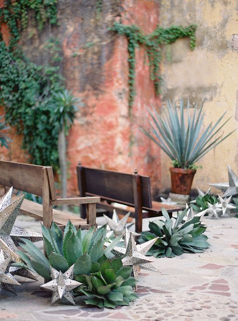 #aisle-decor  Photography: Jose Villa Photography - josevillaphoto.com  Read More: http://www.stylemepretty.com/2014/04/09/wedding-day-inspiration-from-the-jose-villa-mexico-workshop/ Agave Wedding, Jose Villa Wedding, Villa Photography, Jose Villa Photography, Southwestern Wedding, Cactus Wedding, Summer Wedding Decorations, Jose Villa, Spanish Wedding