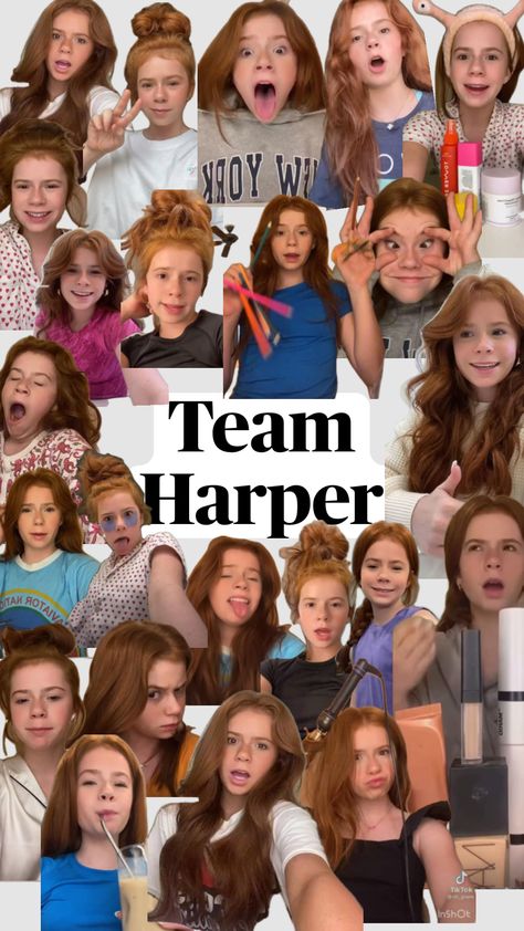 Team Harper! #fyp #preppy #teamharper #harperzilmer #harper Harper Zilmer, Create Collage, Creative Play, Letting Go, Cut Out, Bring It On, Energy, Let It Be