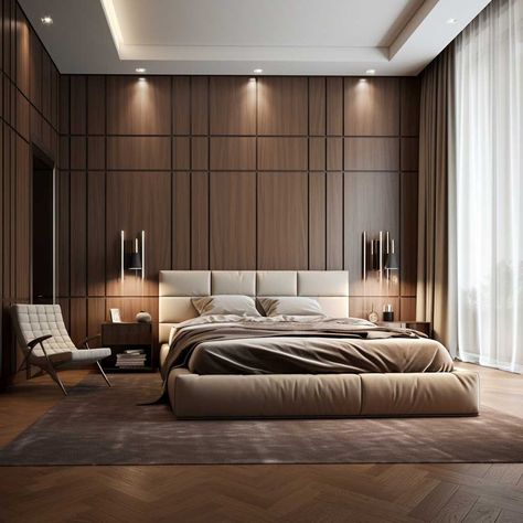 4+ Quick Bedroom Wall Panelling Upgrades for Instant Charm • 333+ Images • [ArtFacade] Wooden Bedroom Wall Ideas, Wood Wall Panels Bedroom, Bedroom Wall Panelling Designs, Bed Back Panelling, Bed Wall Panelling Design, Bed Panelling Modern, Wooden Panelling Walls, Bedroom Panelling Wall, Wall Panel For Bedroom